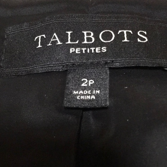 TALBOTS  METALLIC THREADING BLK & WHITE JACKET - Picture 8 of 10